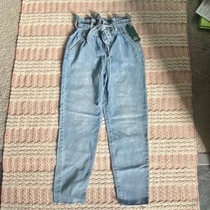 Wild Fable light wash paper bag jeans